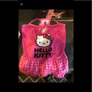 Brand New Hello Kitty Dog Dress and Bandanna Set